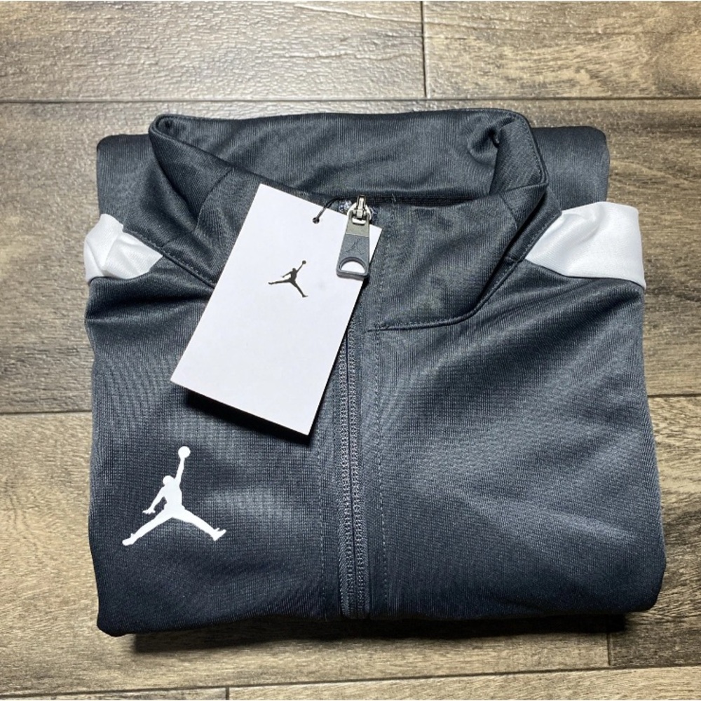 Nike Air Jordan Jumpman Full Zip Basketball Jacket Women's Size Small Gray White - Picture 9 of 9